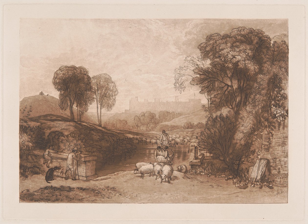 Mycie owiec, Windsor autorstwa Joseph Mallord William Turner