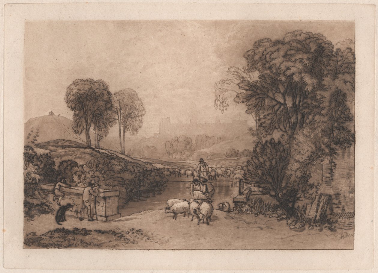 Mycie owiec, Windsor autorstwa Joseph Mallord William Turner