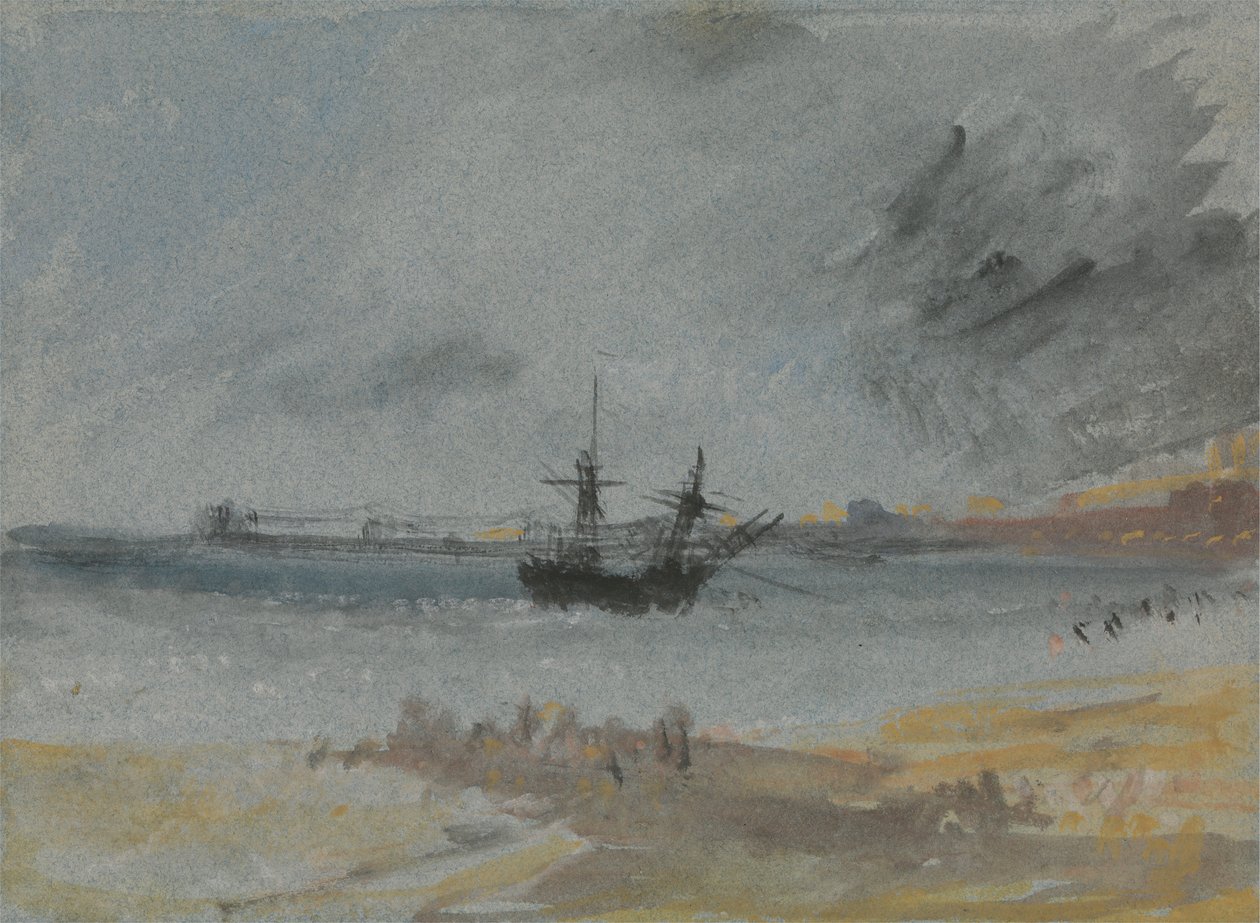 Statek na mieliźnie Brighton autorstwa Joseph Mallord William Turner