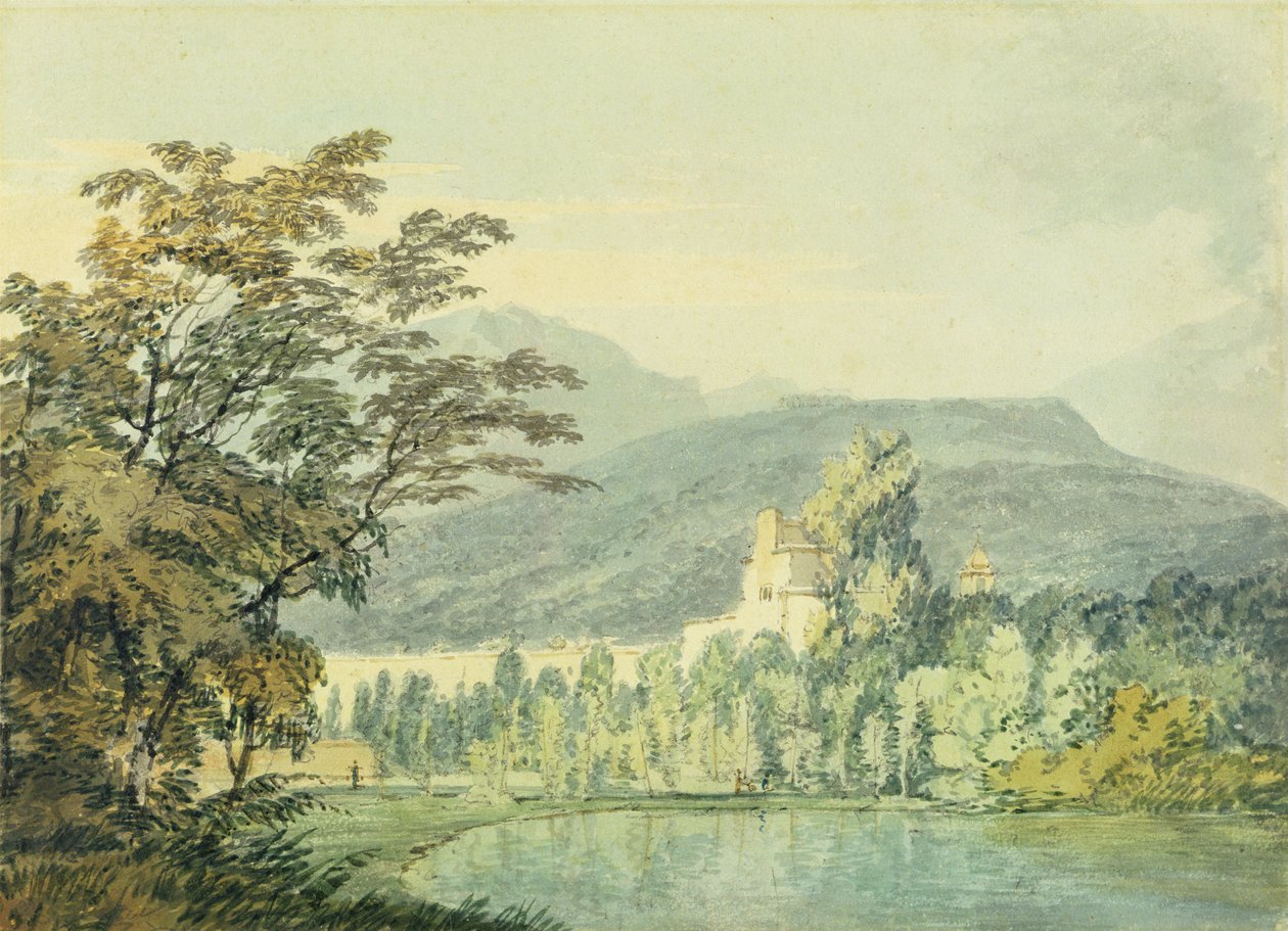 Willa Sir Williama Hamiltona, ok. 1795 (wc nad ołówkiem na papierze) autorstwa Joseph Mallord William Turner