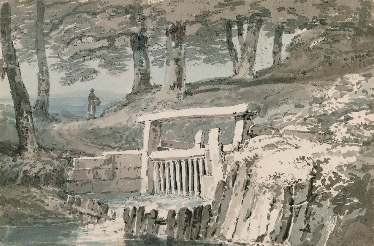 Śluza, Netley Abbey, Hampshire autorstwa Joseph Mallord William Turner
