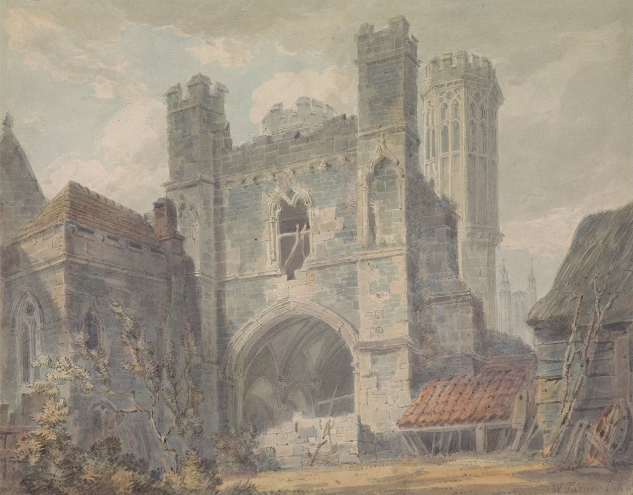 Brama św. Augustyna, Canterbury autorstwa Joseph Mallord William Turner