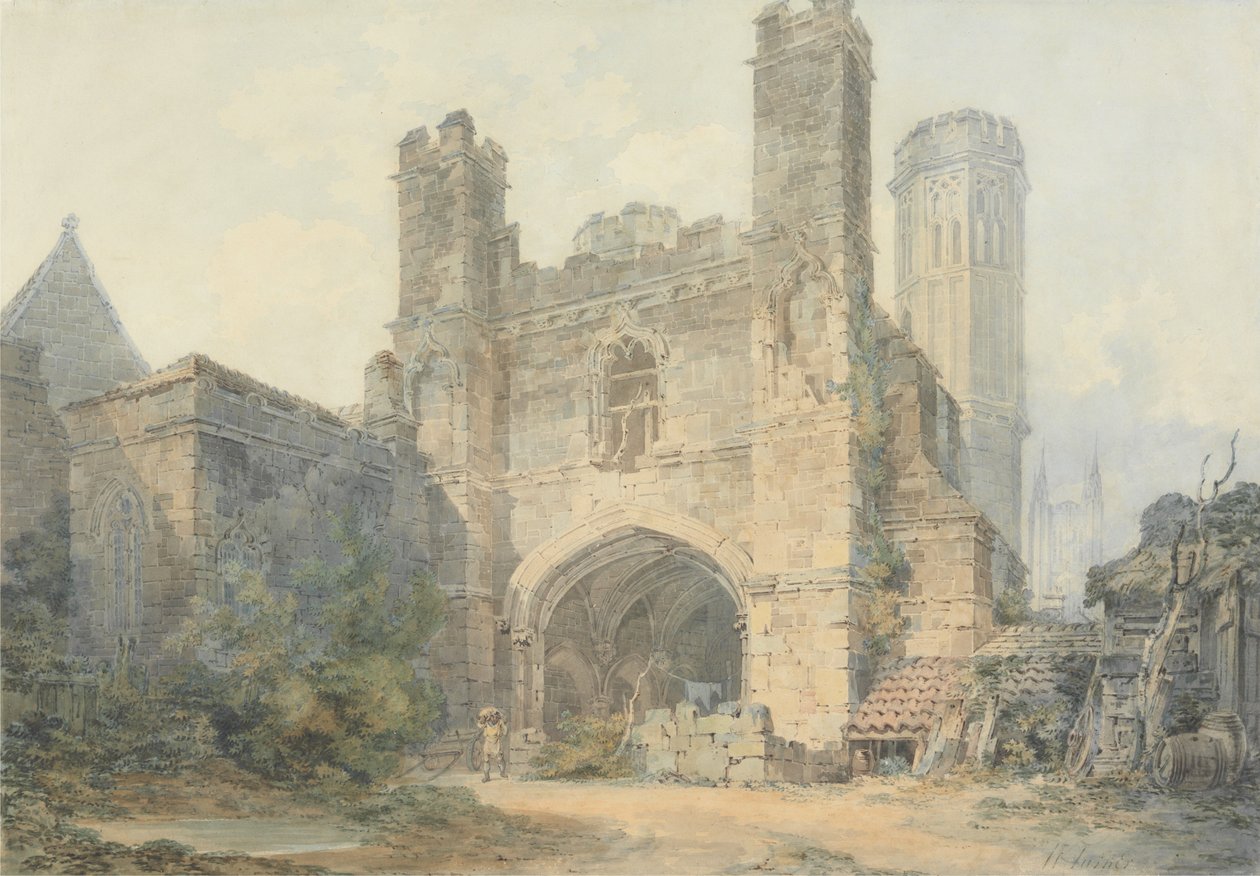 Brama św. Augustyna, Canterbury autorstwa Joseph Mallord William Turner
