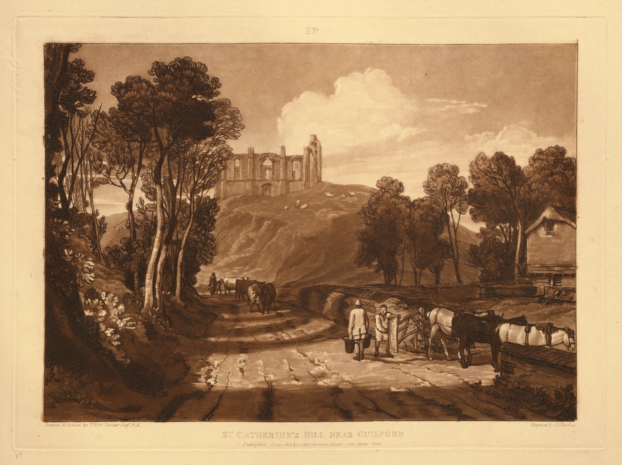Wzgórze św. Katarzyny w pobliżu Guildford autorstwa Joseph Mallord William Turner