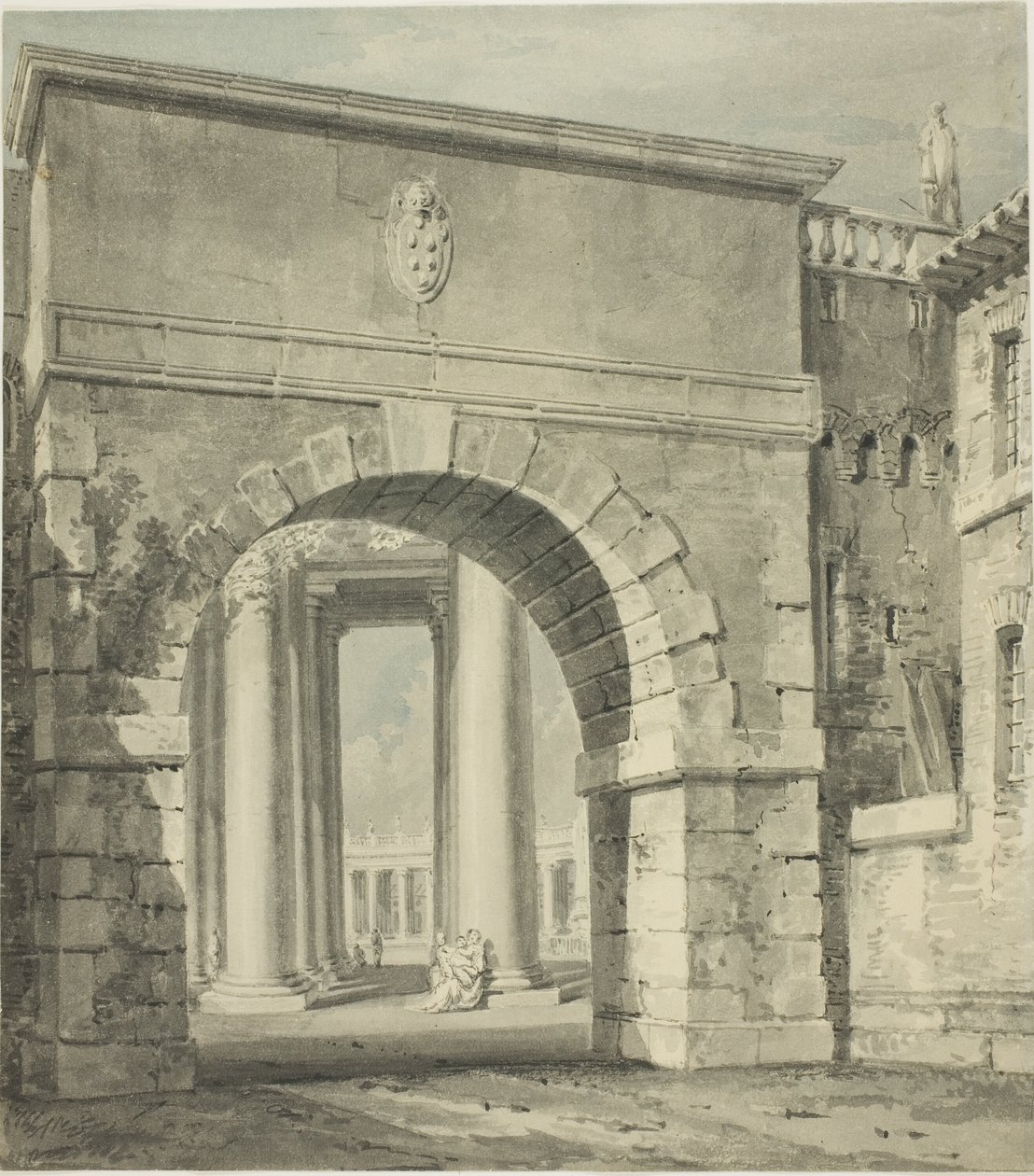 Piotra widziany przez Porta Angelica autorstwa Joseph Mallord William Turner