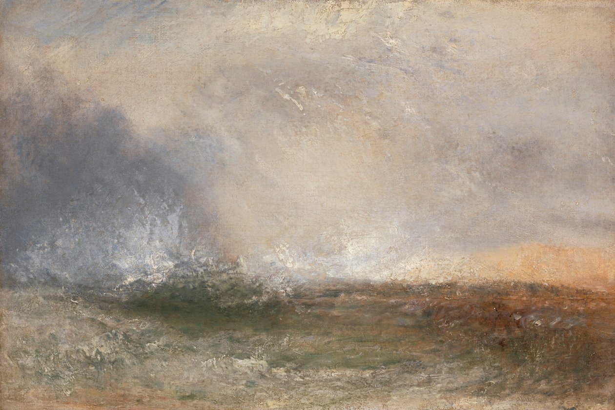 Burzliwy Sea Break na brzegu autorstwa Joseph Mallord William Turner