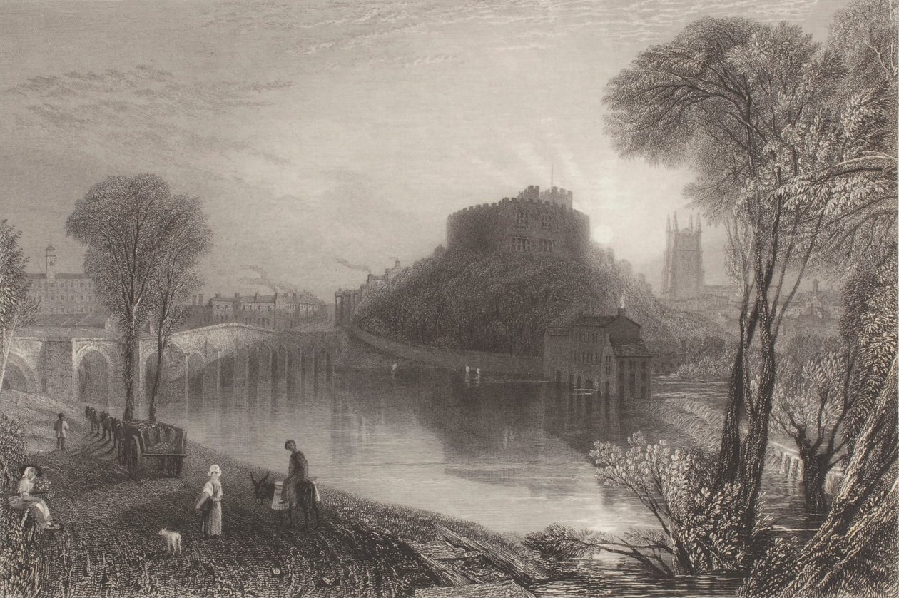 Zamek Tamworth w hrabstwie Staffordshire autorstwa Joseph Mallord William Turner
