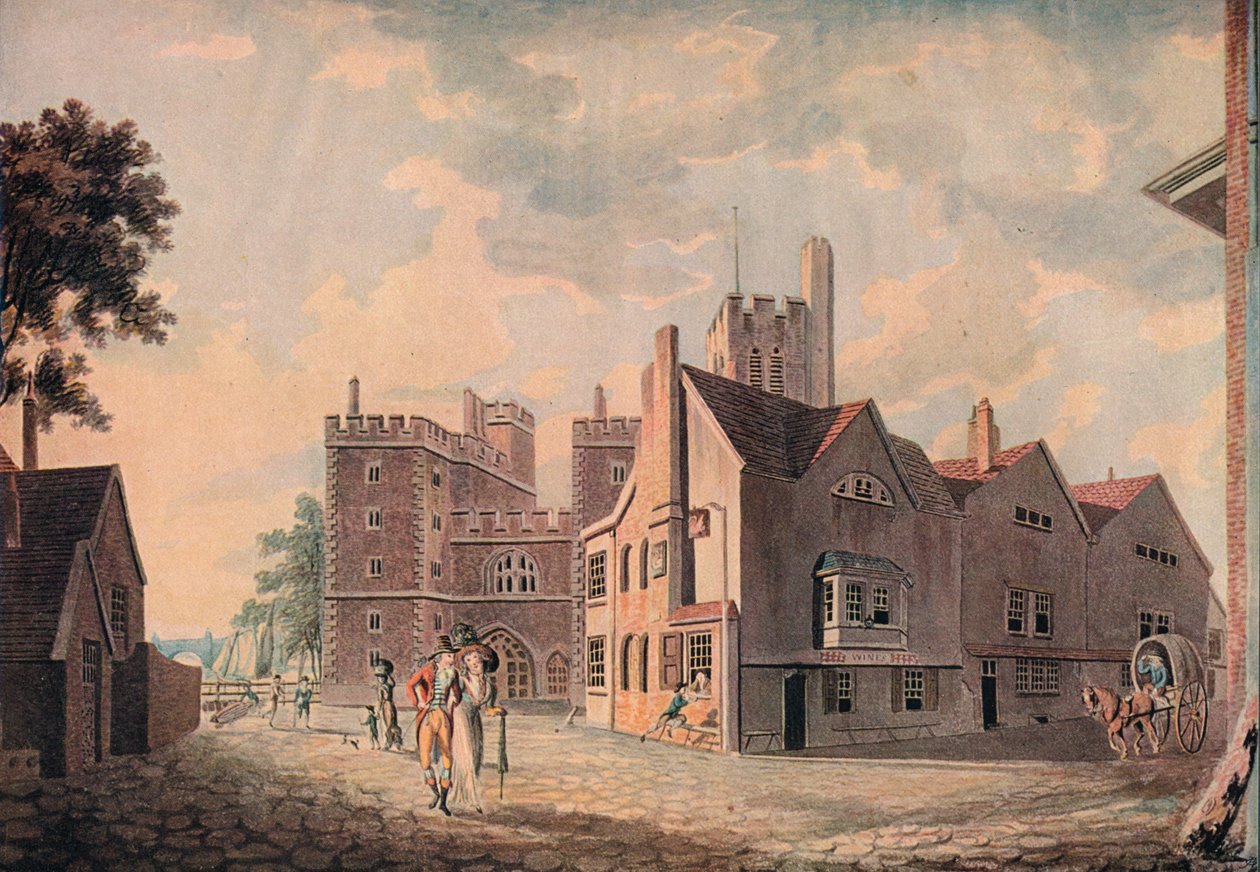 Pałac Arcybiskupów, Lambeth, 1909 autorstwa Joseph Mallord William Turner