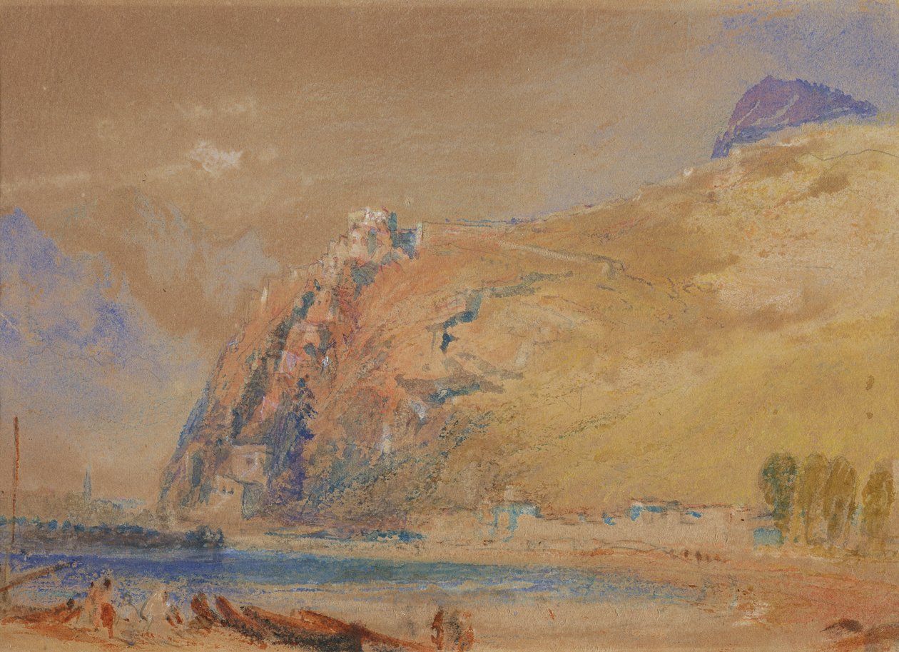 Bastylia w Grenoble z Doliny Izery, ok. 1836 (akwarela na papierze) autorstwa Joseph Mallord William Turner