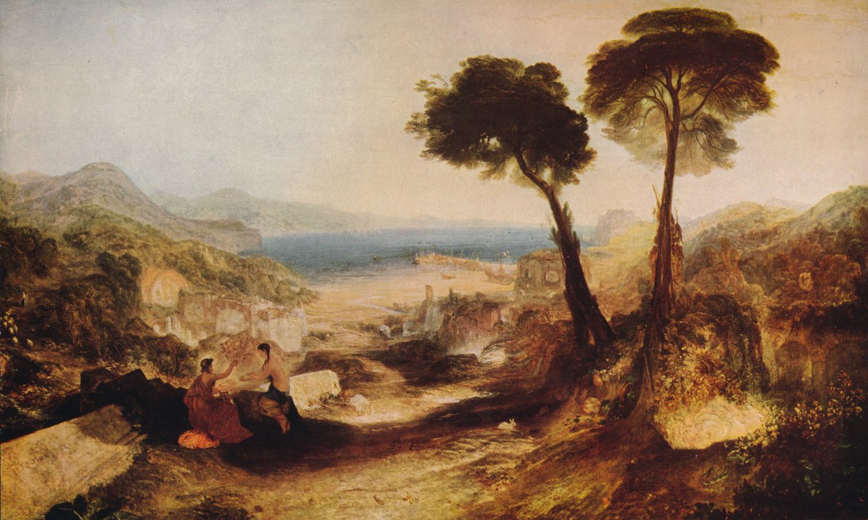 Zatoka Baiae, z Apollo i Sybillą, ok. 1823, ok. 1915 autorstwa Joseph Mallord William Turner