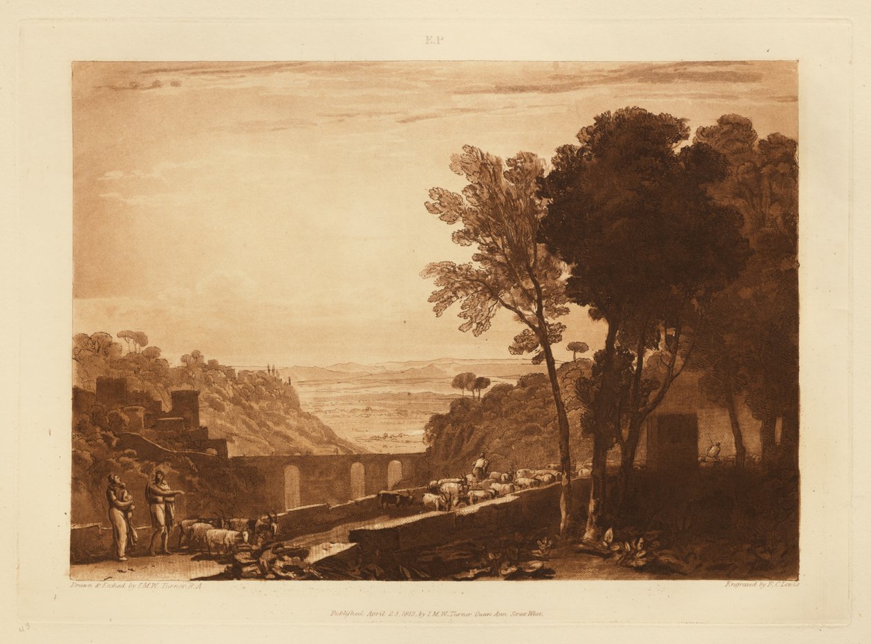 Most i kozy autorstwa Joseph Mallord William Turner