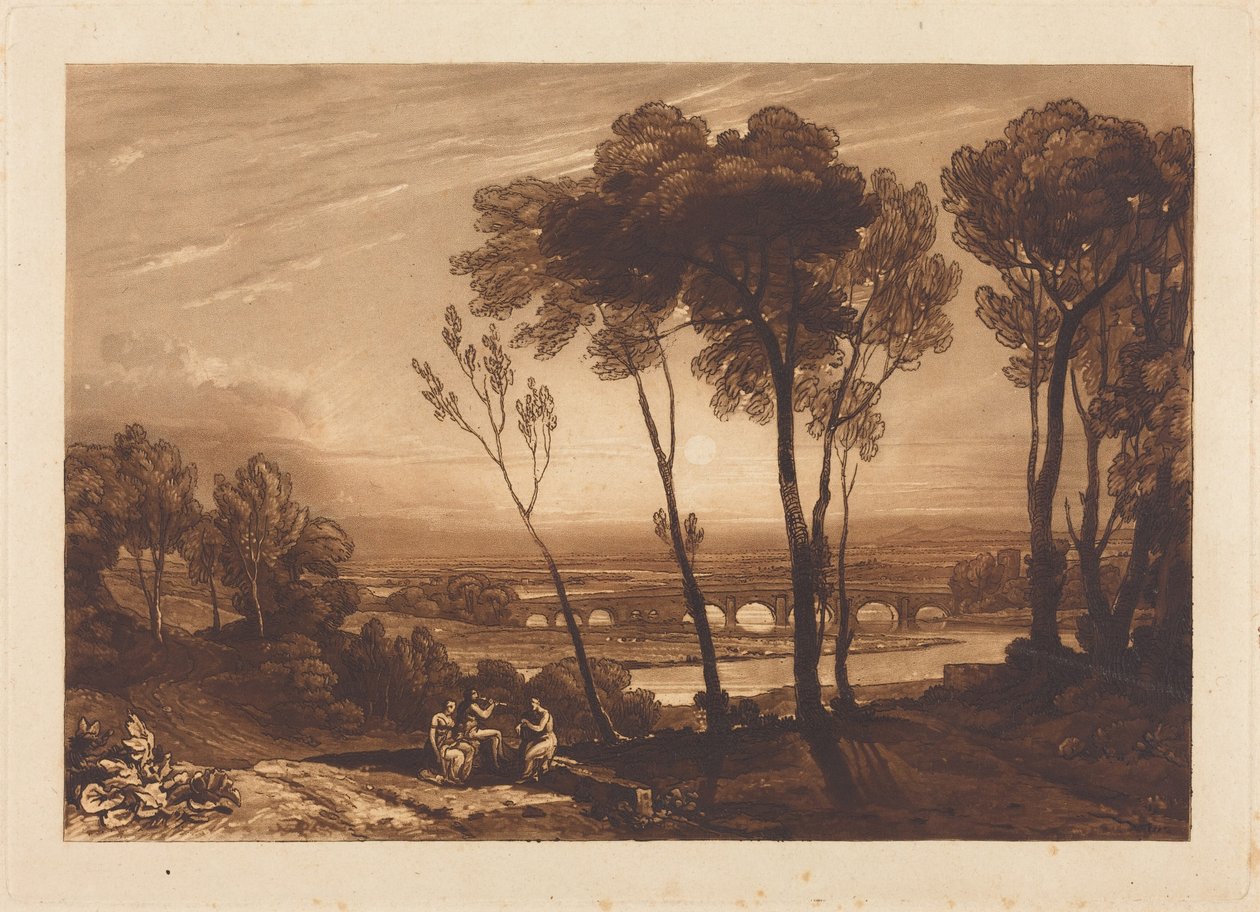 Most w średniej odległości autorstwa Joseph Mallord William Turner