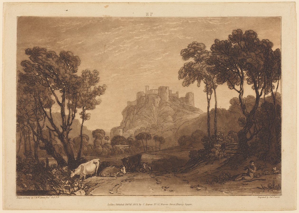 Zamek nad łąkami autorstwa Joseph Mallord William Turner