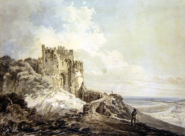 Wieża konstabla, zamek w Dover, ok. 1793 (ołówek z niebiesko-szarymi plamkami) autorstwa Joseph Mallord William Turner