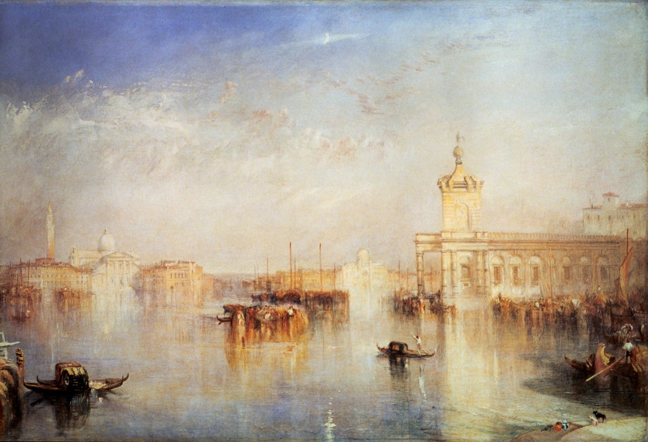 Dogana, San Giorgio, Citella, ze schodów Europy, Wenecja, 1842. autorstwa Joseph Mallord William Turner