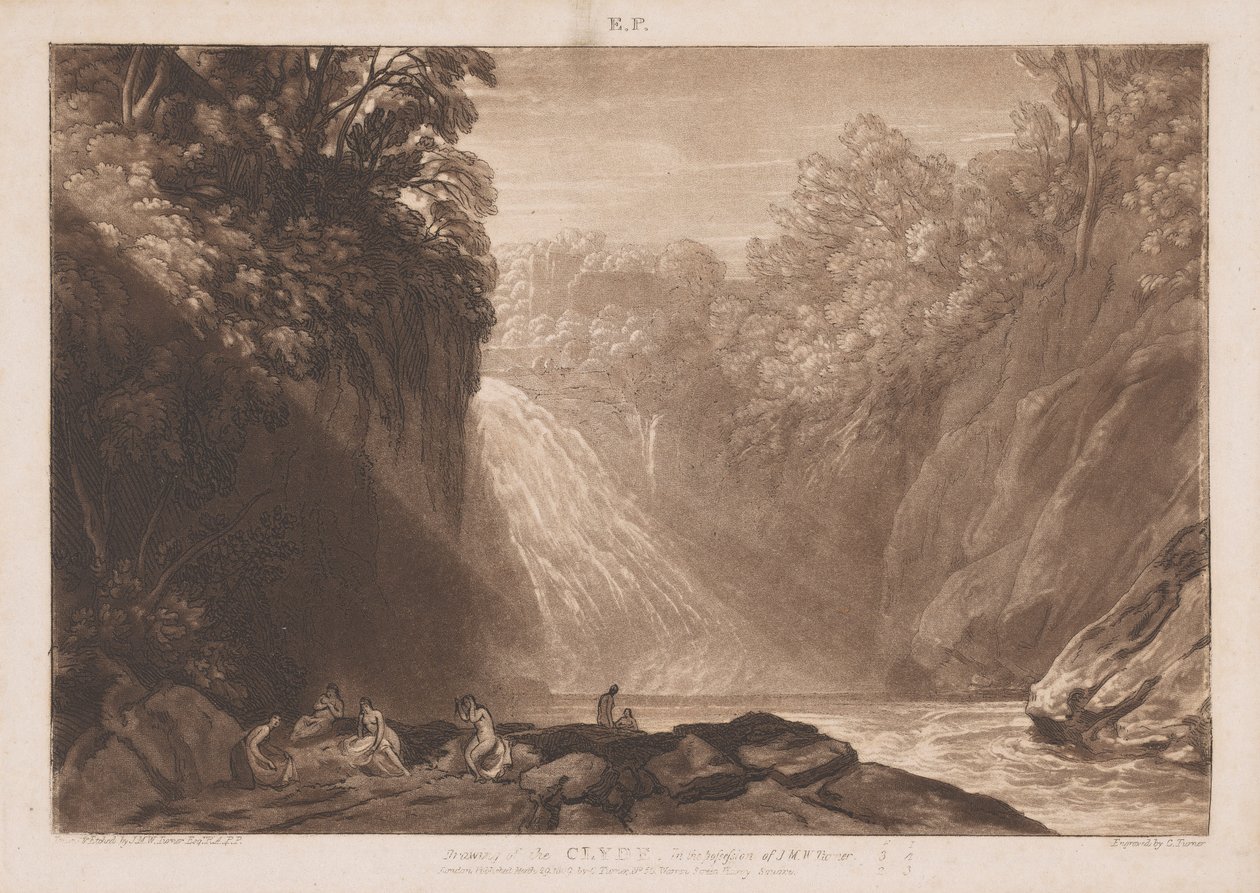 Rysunek Clyde autorstwa Joseph Mallord William Turner