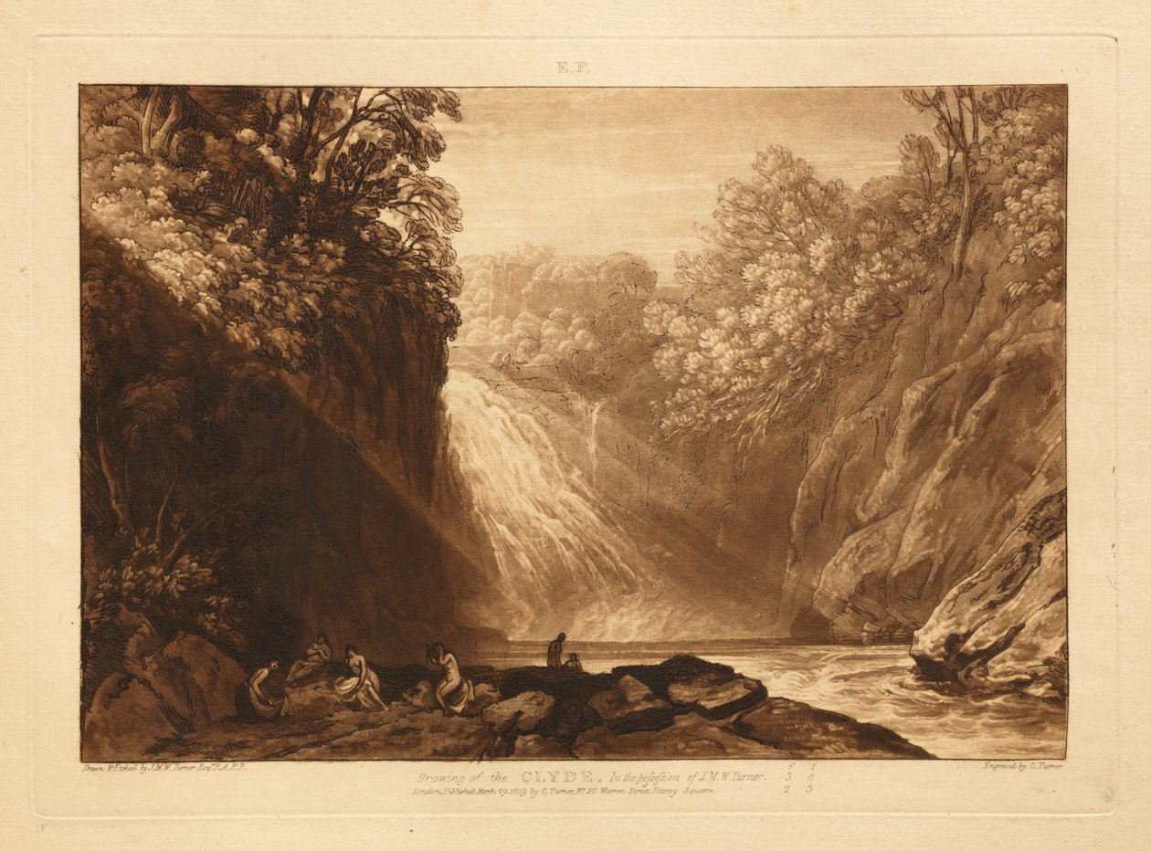 Wodospad na Clyde autorstwa Joseph Mallord William Turner