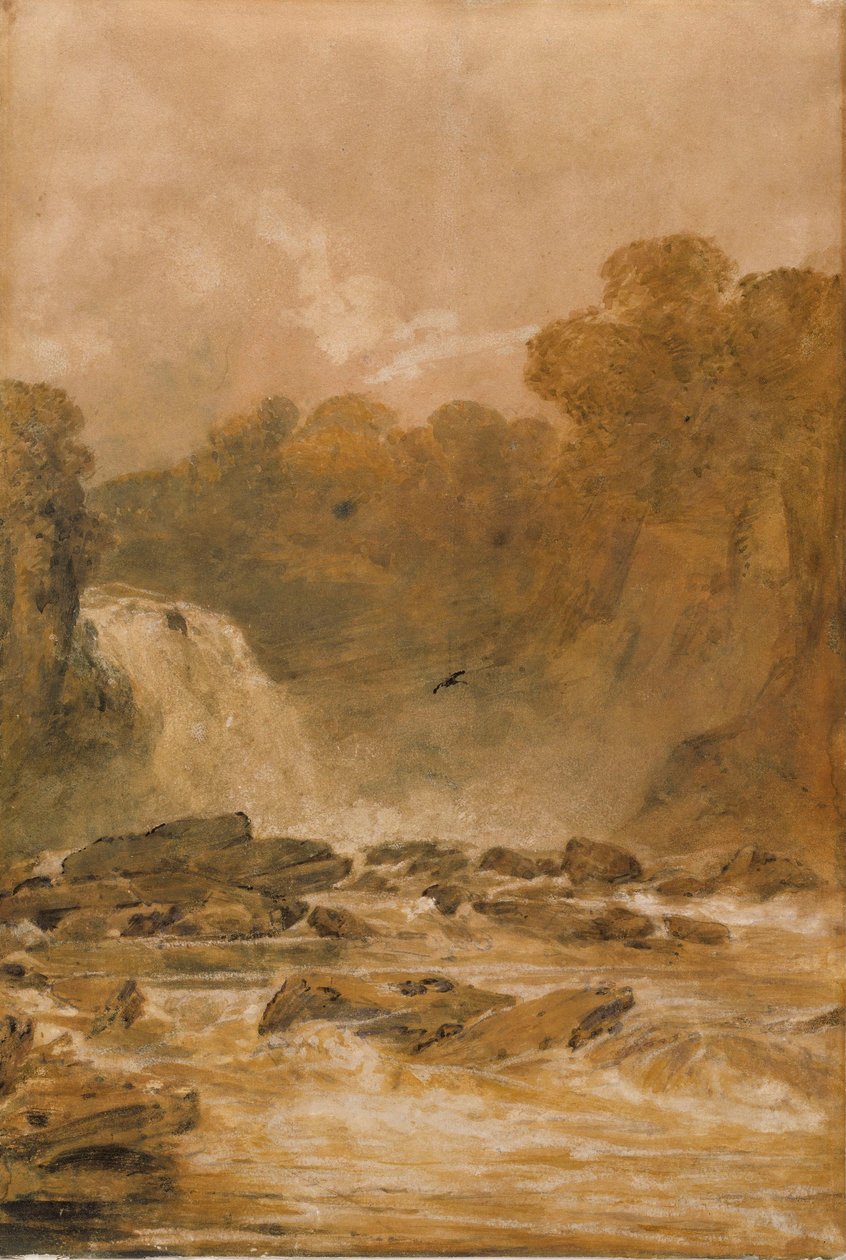 Wodospad na rzece Clyde autorstwa Joseph Mallord William Turner