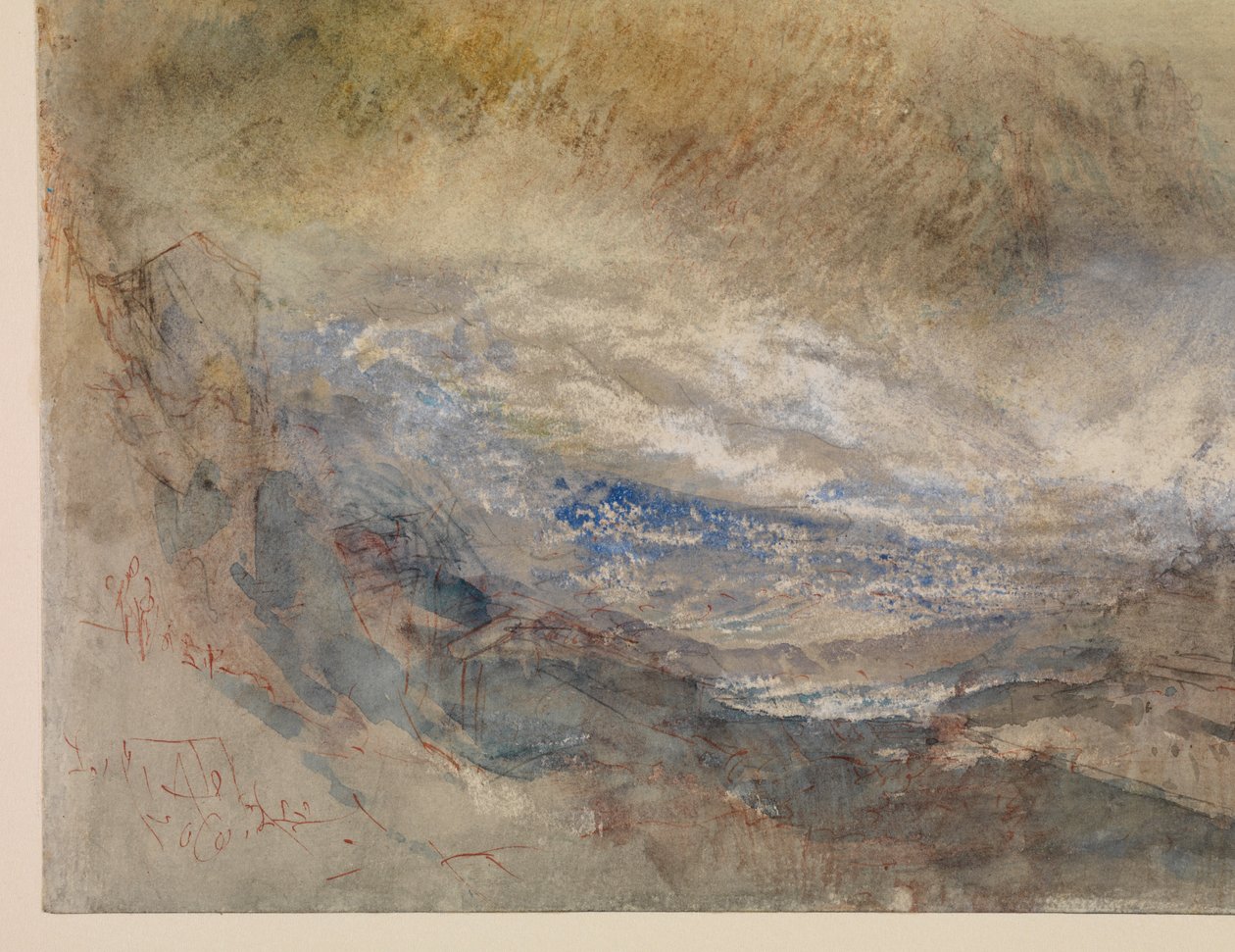 Wodospady Renu w Schaffhausen autorstwa Joseph Mallord William Turner