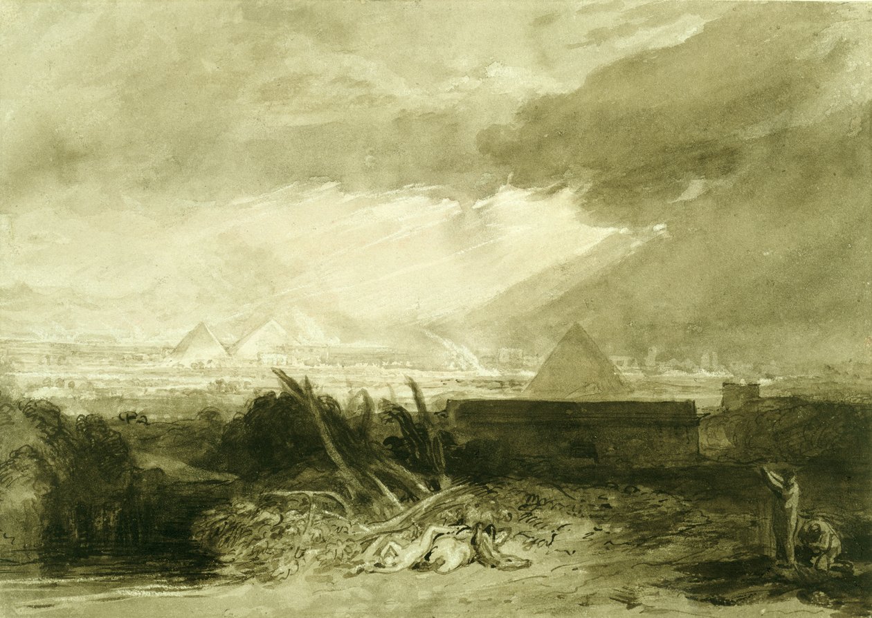 Piąta plaga egipska autorstwa Joseph Mallord William Turner