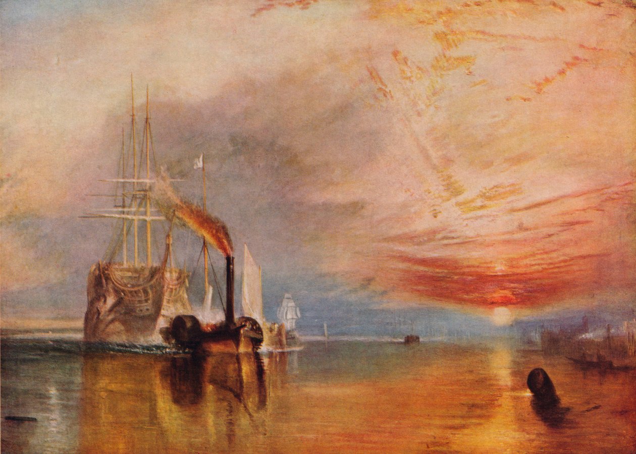 Walczący Temeraire, 1839. autorstwa Joseph Mallord William Turner