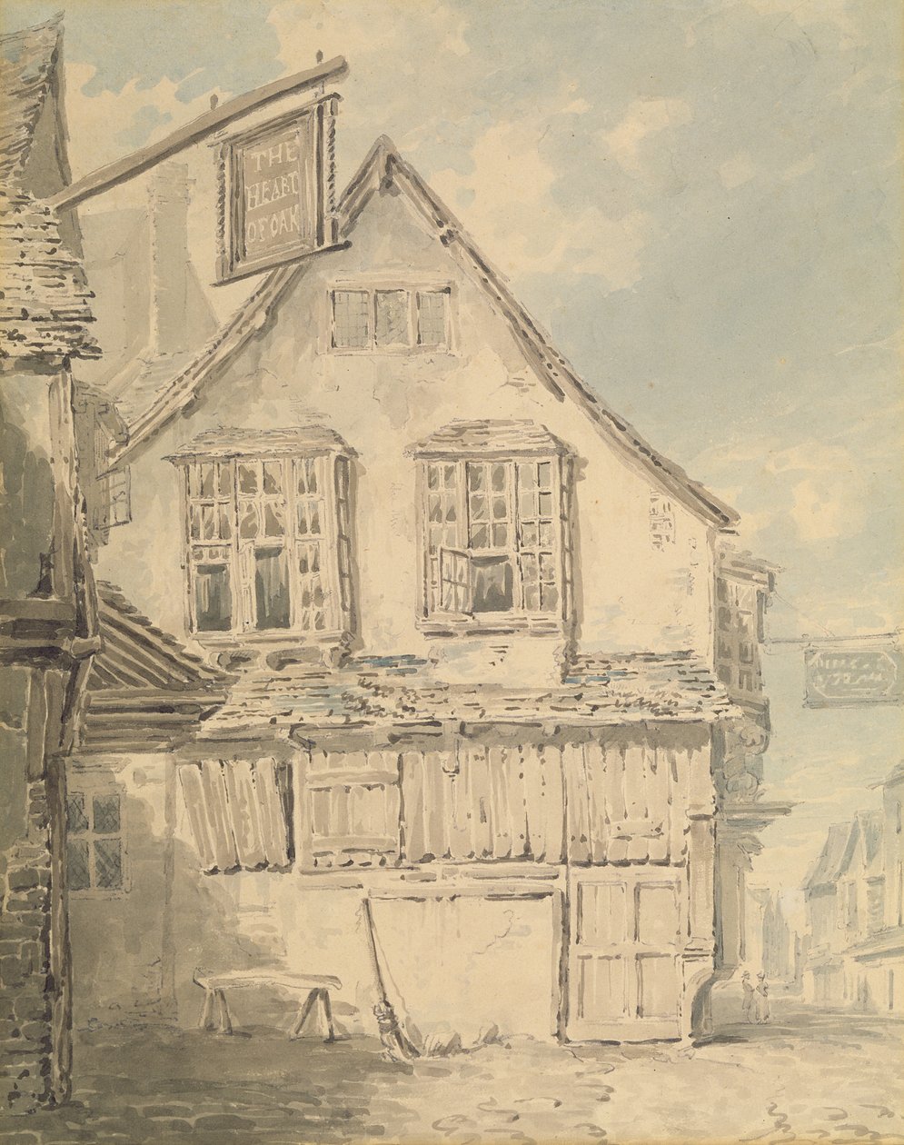 Zajazd „Serce Dębu”, ok. 1794 r. (akwarela na papierze) autorstwa Joseph Mallord William Turner
