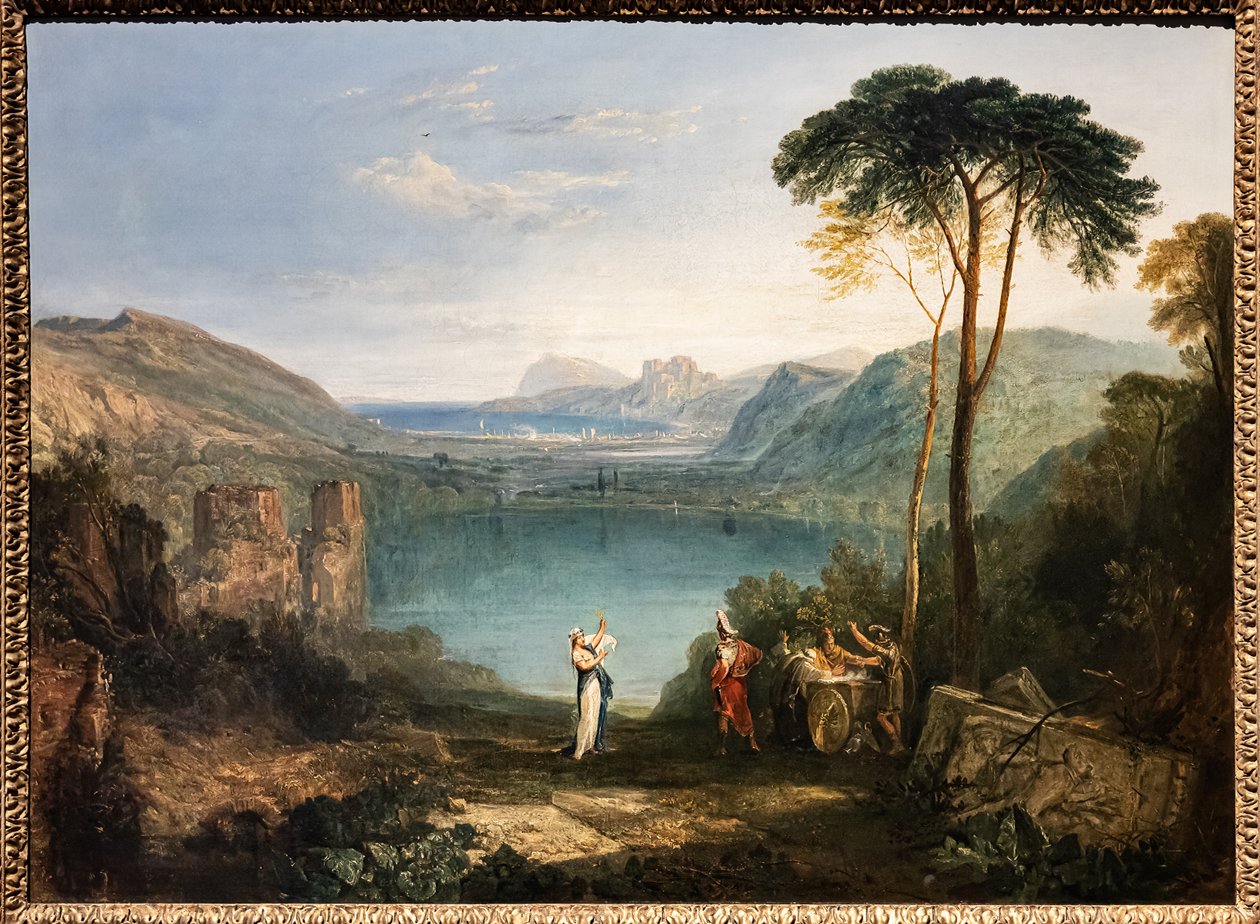 Jezioro Avernus, Eneasz, Sybila Kumejska autorstwa Joseph Mallord William Turner