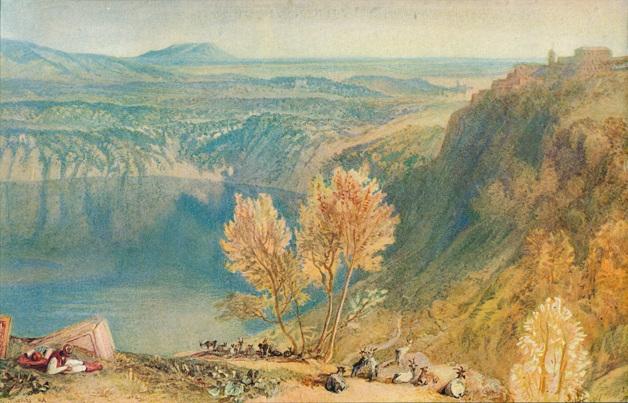 Jezioro Nemi, 1909 autorstwa Joseph Mallord William Turner