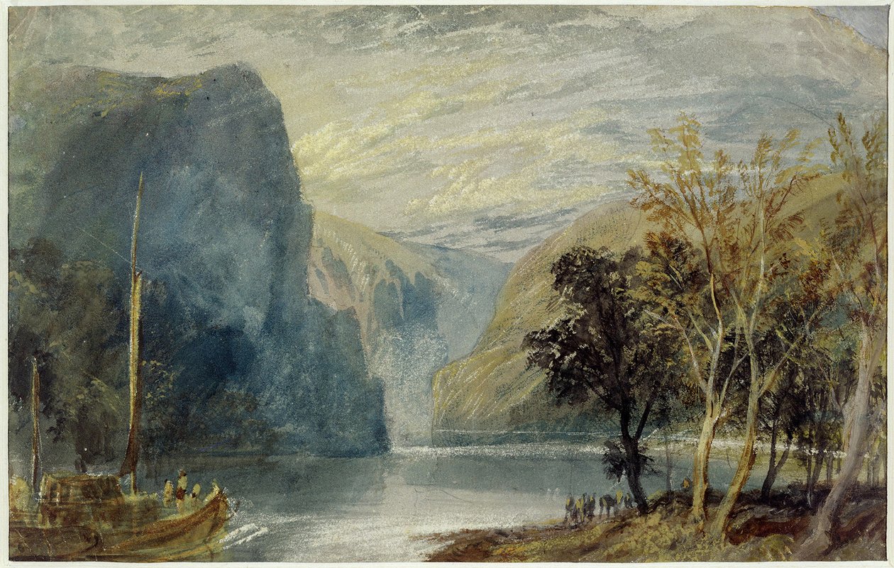 Skała Lorelei, 1817 autorstwa Joseph Mallord William Turner