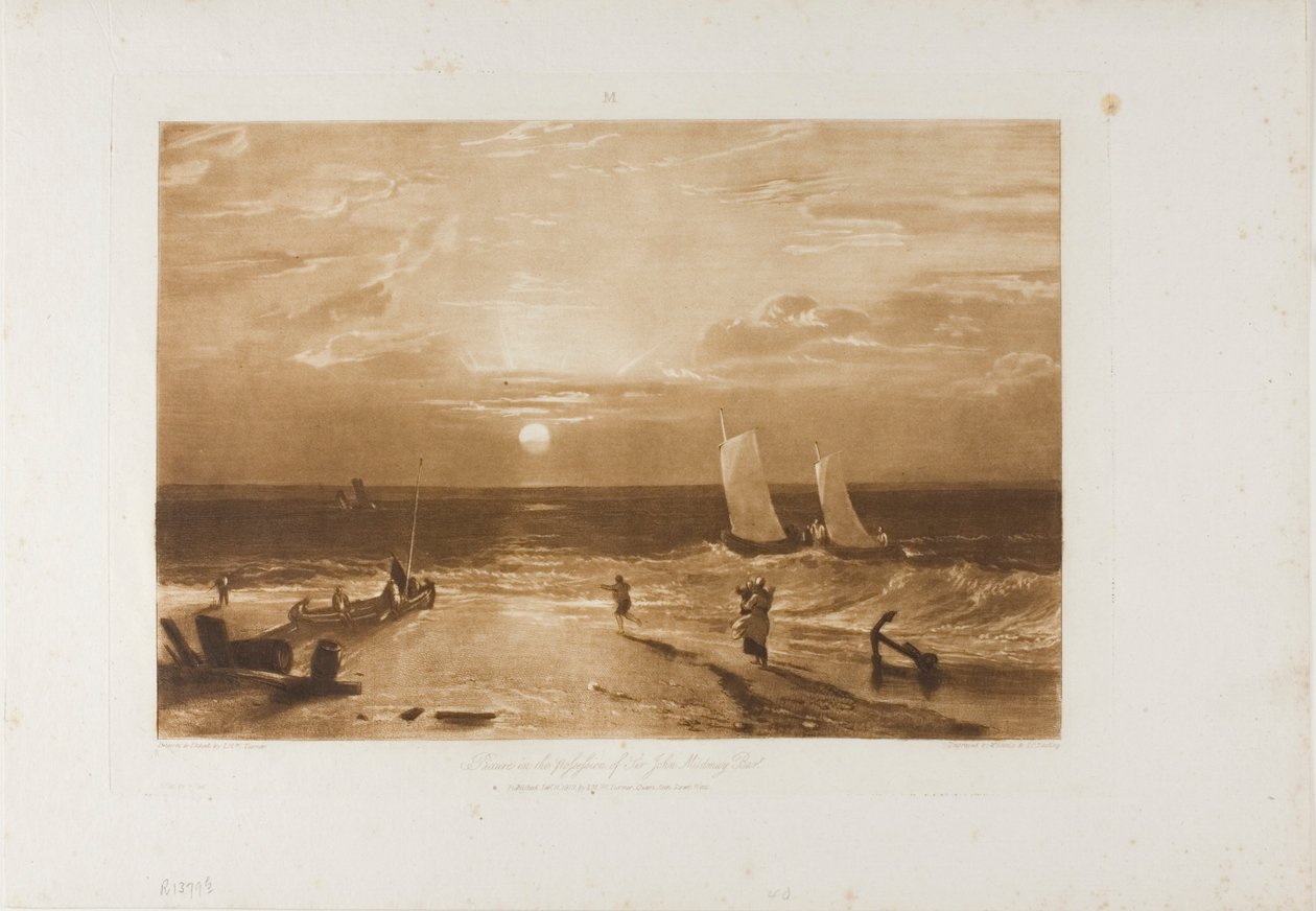 Midmay Sea-Piece, płyta 40 z LIber Studiorum autorstwa Joseph Mallord William Turner