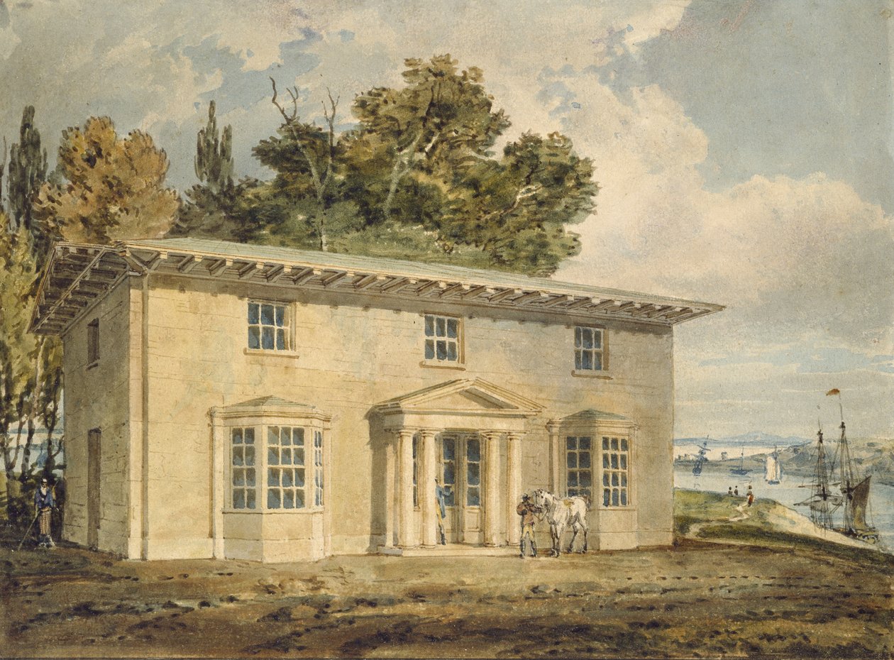Ramiona Penrhyn w Port Penrhyn, ok. 1930 r. 1797 - 1798 (akwarela z długopisem i brązowym tuszem) autorstwa Joseph Mallord William Turner