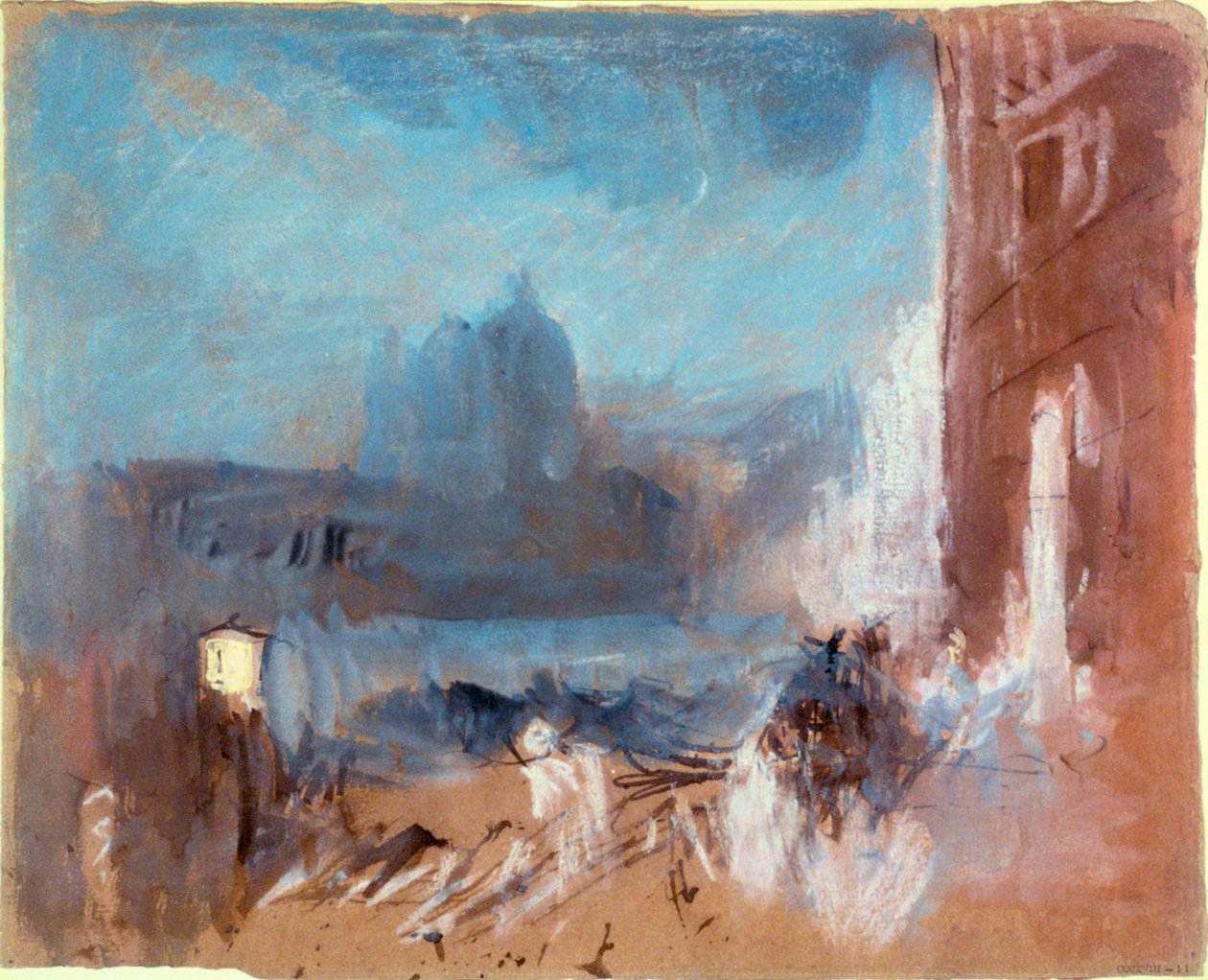 Santa Maria della Salute, Wenecja, noc, 1840 r. autorstwa Joseph Mallord William Turner