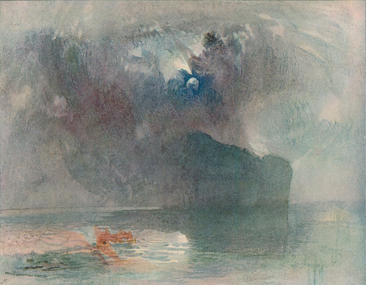Seelisberg: światło księżyca, 1909 autorstwa Joseph Mallord William Turner
