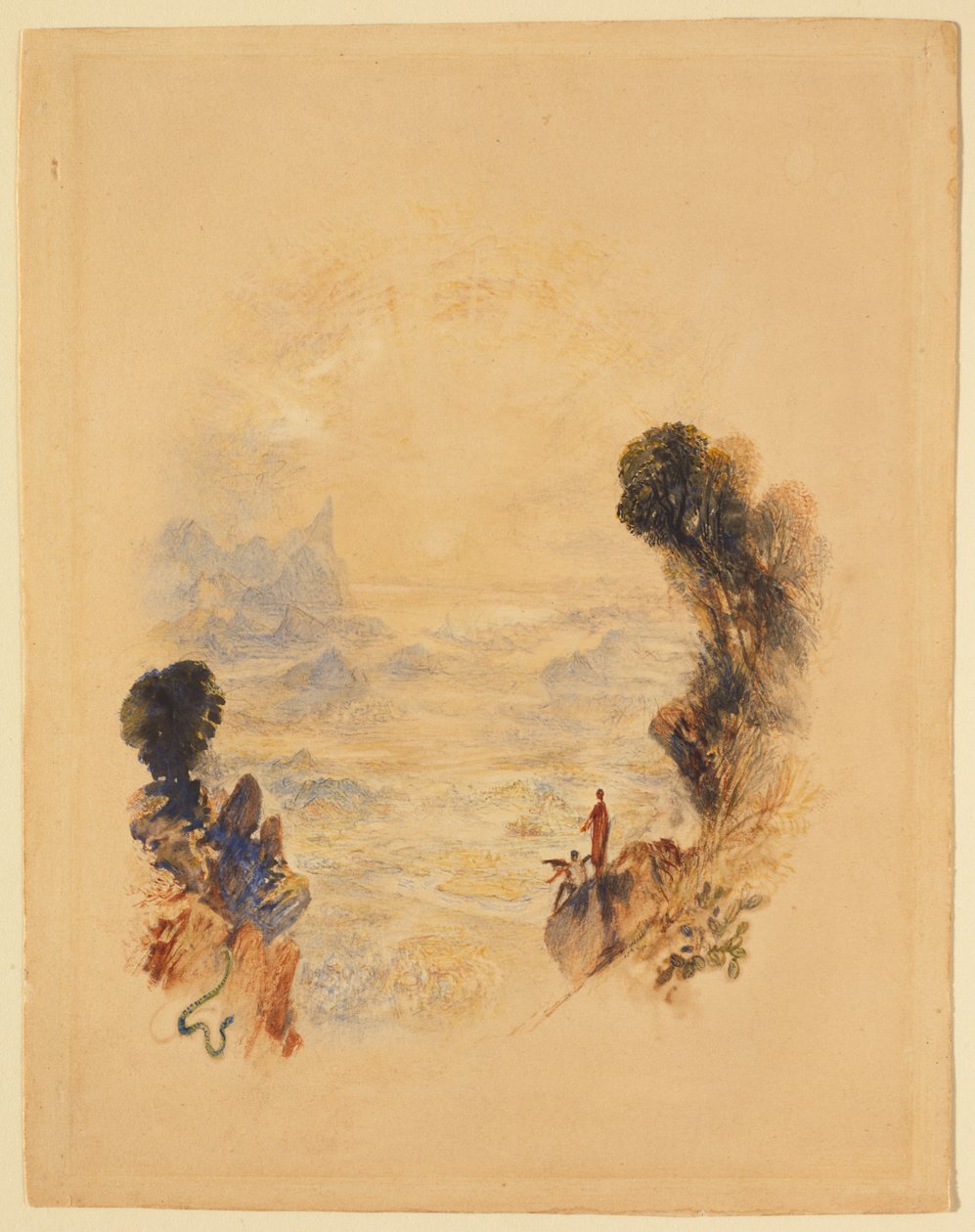 Kuszenie Chrystusa na górze autorstwa Joseph Mallord William Turner