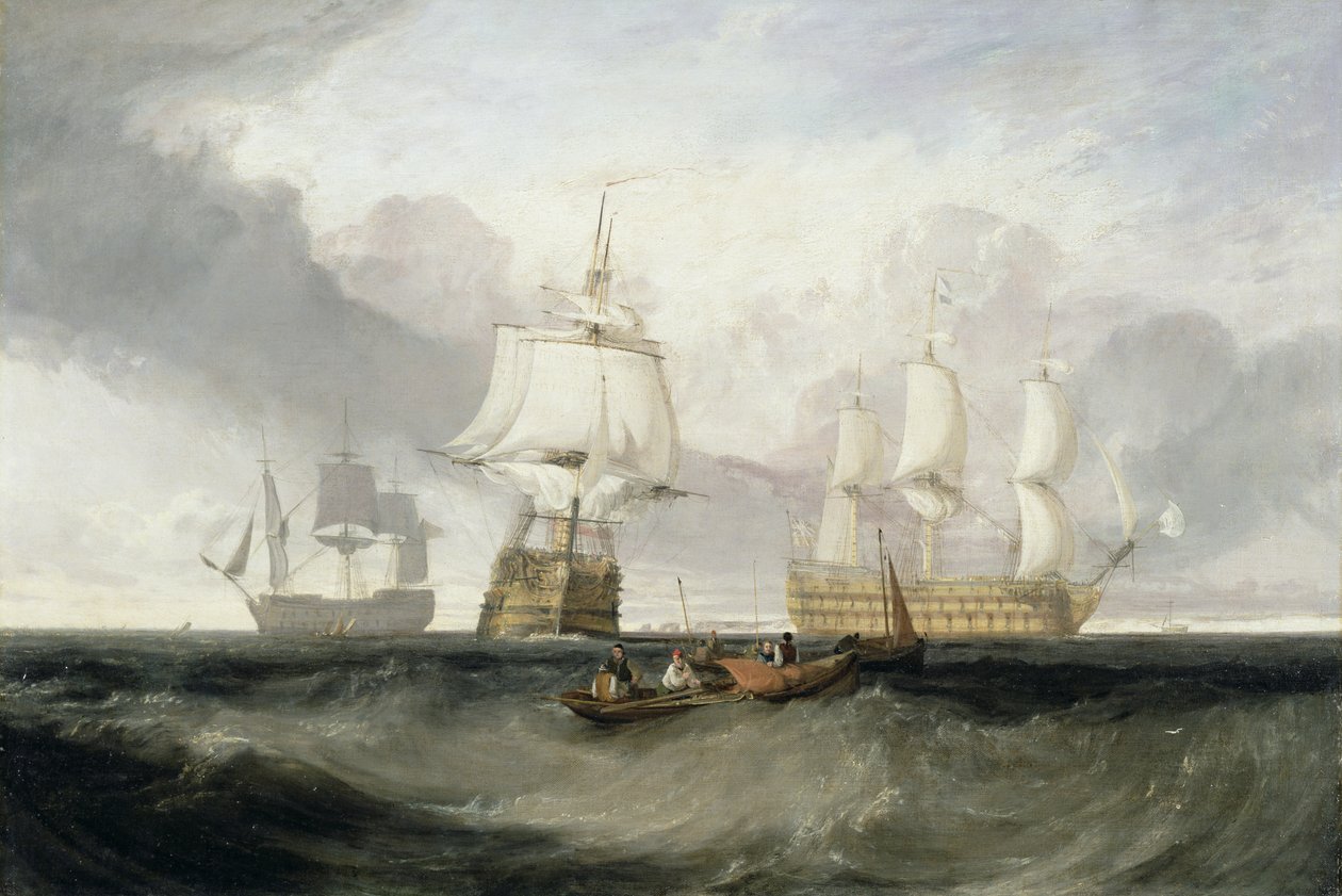 „Zwycięstwo” powracające z Trafalgar autorstwa Joseph Mallord William Turner