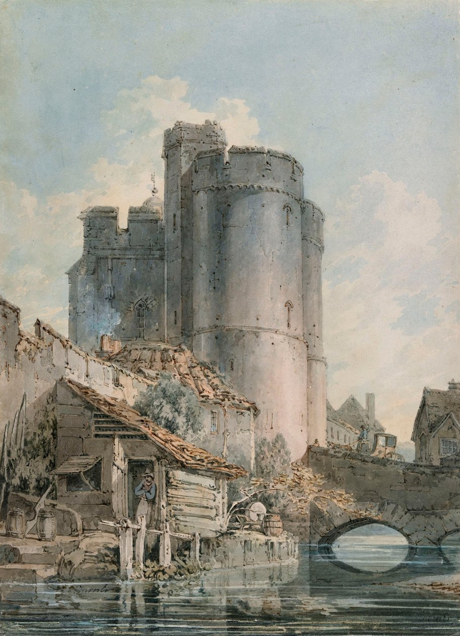 Brama Zachodnia, Canterbury, Kent autorstwa Joseph Mallord William Turner
