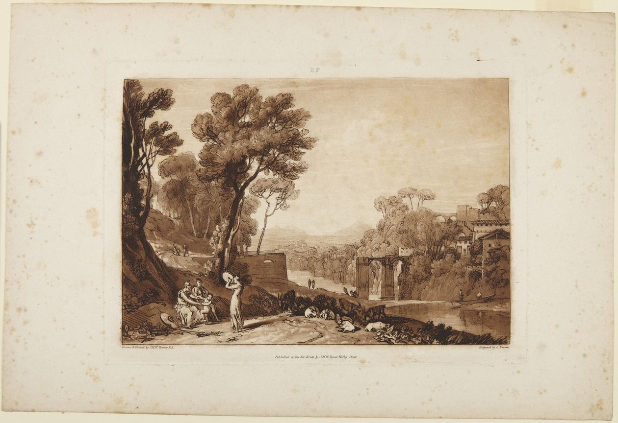 Kobieta i tamburyn autorstwa Joseph Mallord William Turner