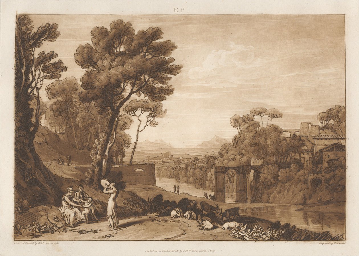 Kobieta i tamburyn autorstwa Joseph Mallord William Turner