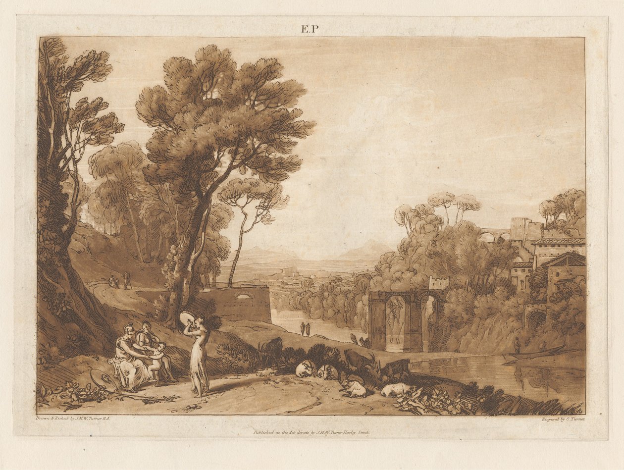 Kobieta i tamburyn autorstwa Joseph Mallord William Turner