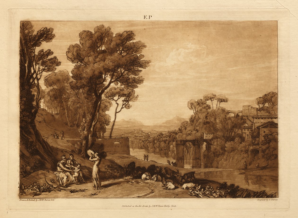 Kobieta i tamburyn autorstwa Joseph Mallord William Turner