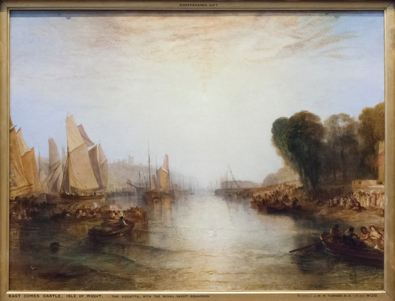 Regaty z królewską eskadrą jachtową autorstwa Joseph Mallord William Turner