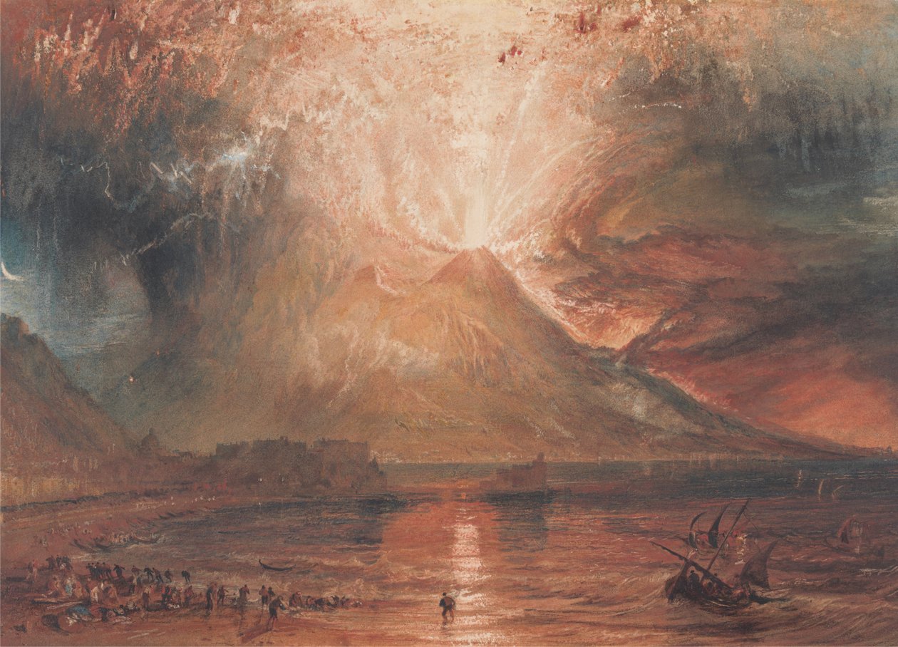 Wezuwiusz w czasie erupcji autorstwa Joseph Mallord William Turner