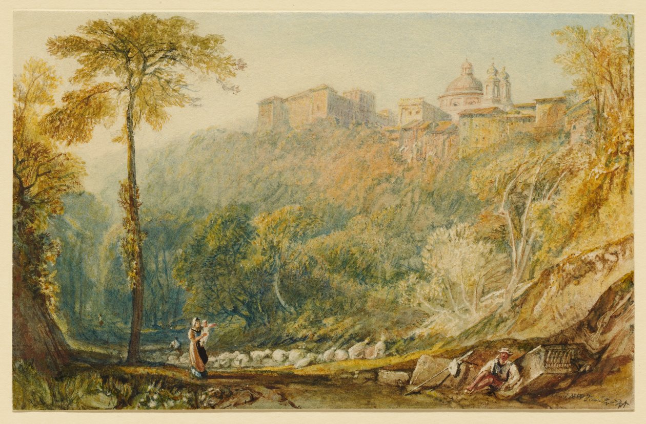 Widok na La Riccia (Ariccia) autorstwa Joseph Mallord William Turner