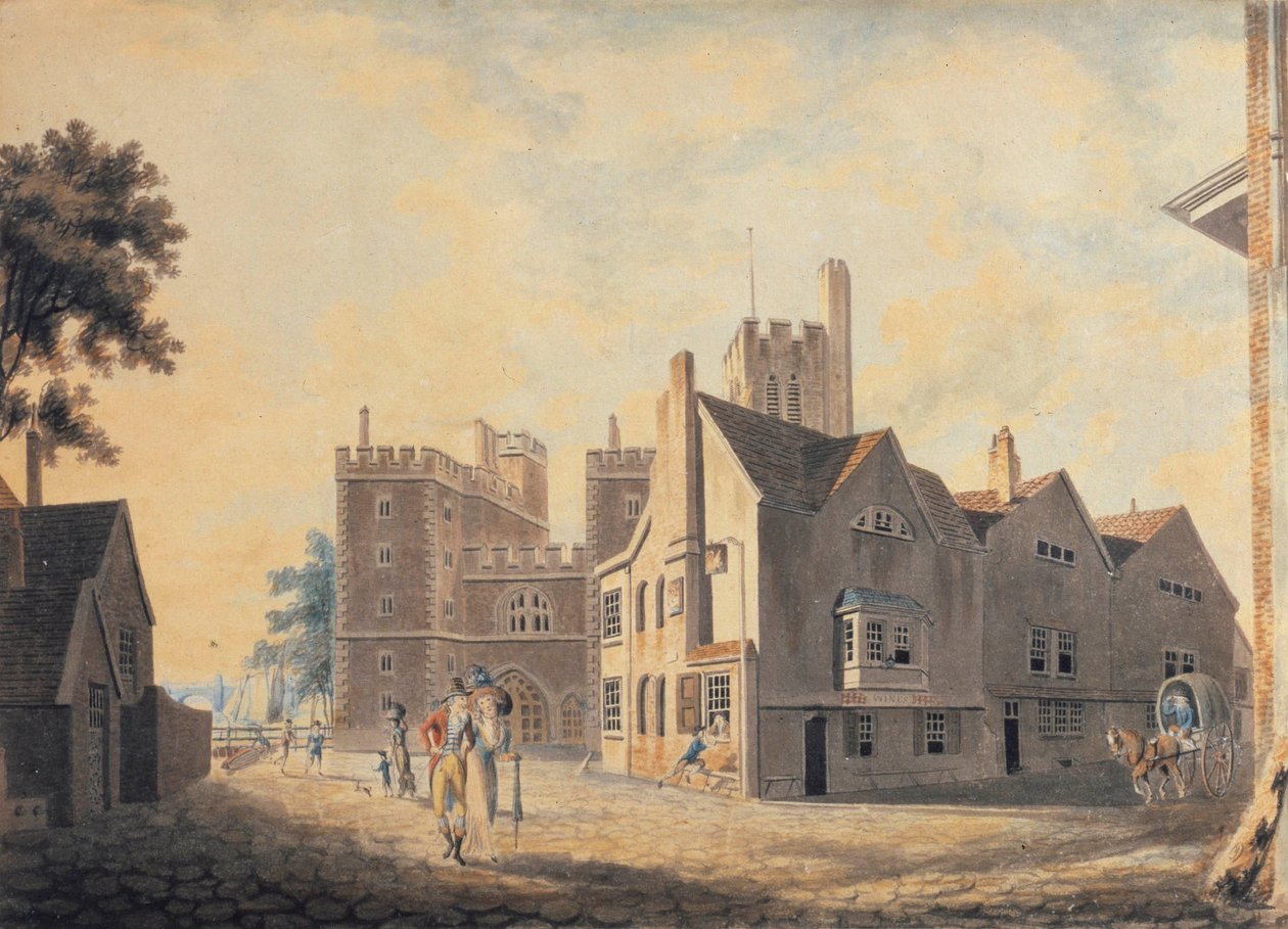 Widok na Pałac Arcybiskupi w Lambeth autorstwa Joseph Mallord William Turner
