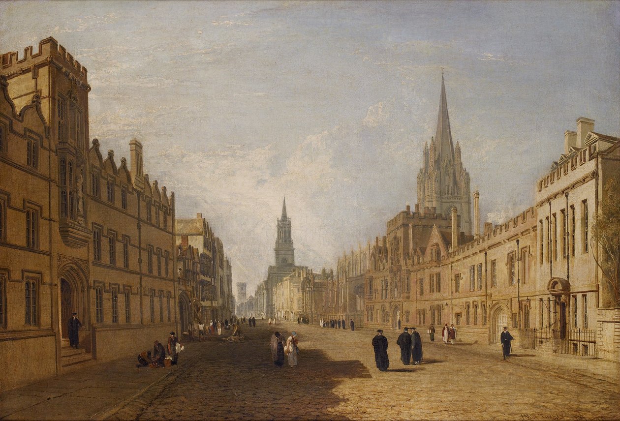 Widok na High Street w Oksfordzie autorstwa Joseph Mallord William Turner