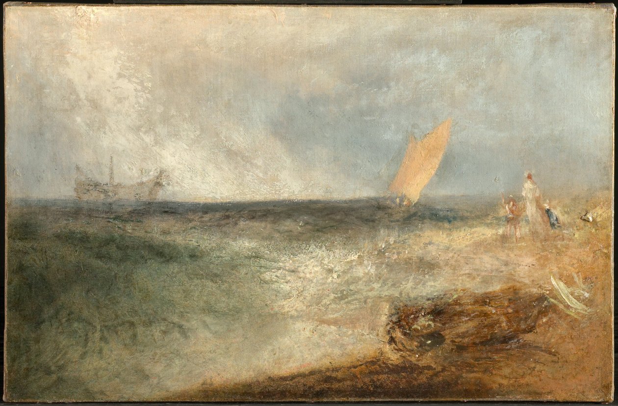Widok u wybrzeży Margate, wieczór autorstwa Joseph Mallord William Turner