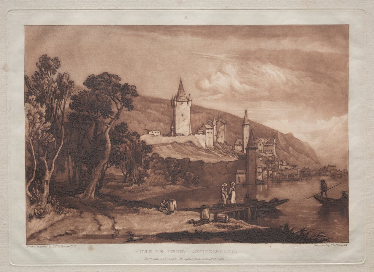 Miasto Thun autorstwa Joseph Mallord William Turner