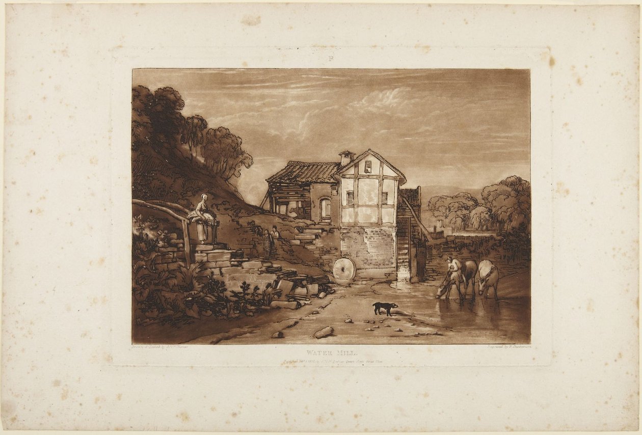 Młyn wodny autorstwa Joseph Mallord William Turner