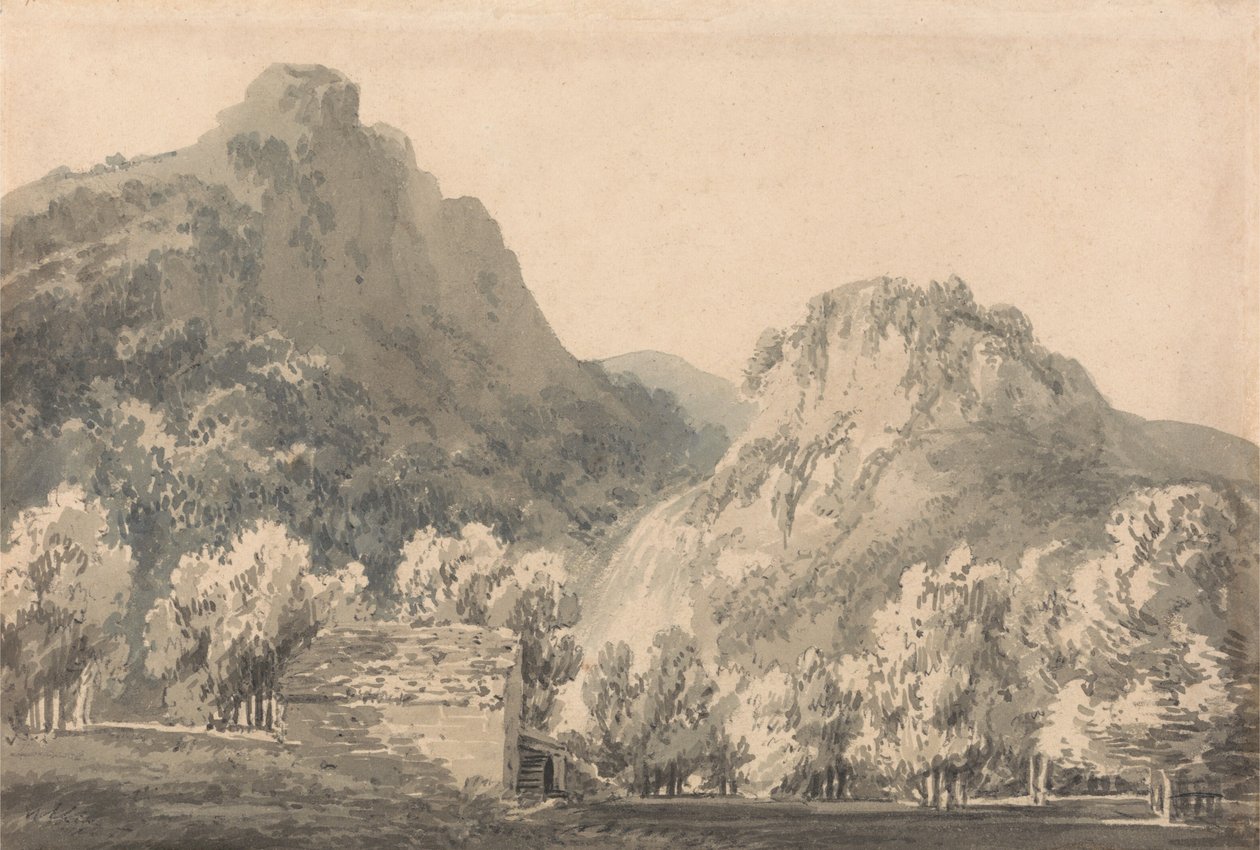 Wodospad Lodore, Cumberland autorstwa Joseph Mallord William Turner