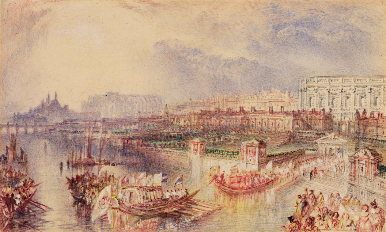 Whitehall, ok. 1835 (akwarela na papierze) autorstwa Joseph Mallord William Turner